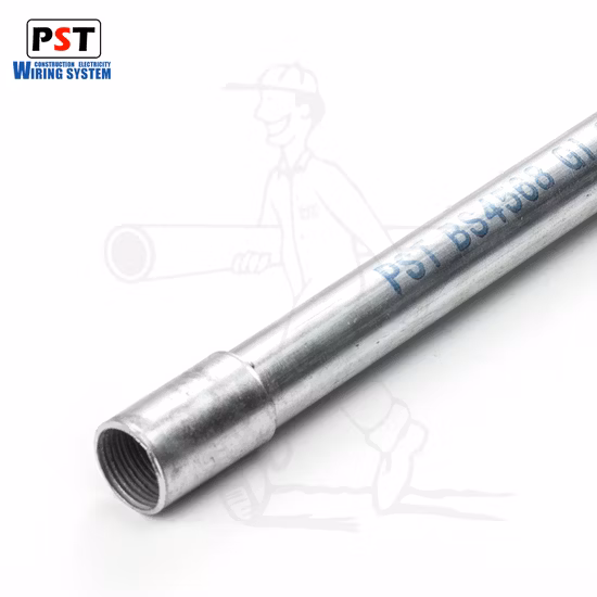 BS4568 Class 3 Heavy Duty Electrical Galvanised Gi Conduit Pipe Tube BS Malleable Fitting