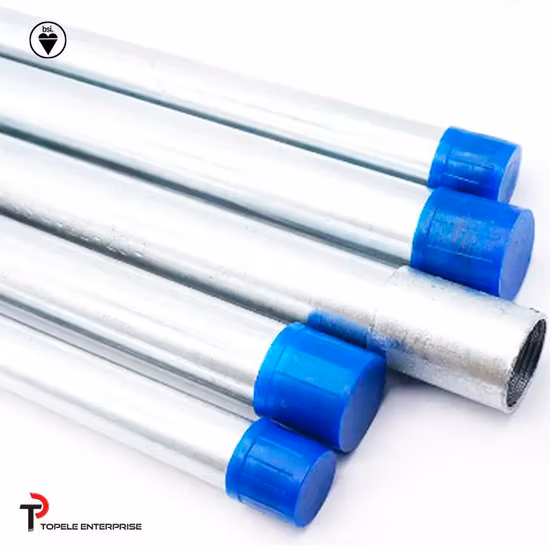 BS4568 BS En61386 Electrical Gi Hot Dipped Galvanized Steel Conduit with Cap